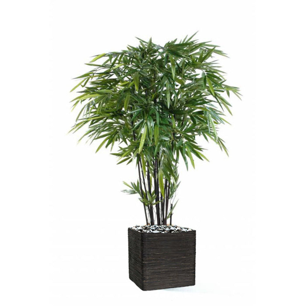  Bambou Artificiel à Cannes Noires Effet Zen H 210 Cm - Choisissez Votre Hauteur: