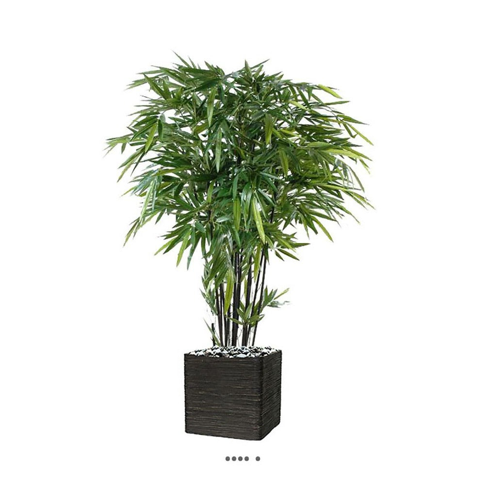  Bambou Artificiel à Cannes Noires Effet Zen H 210 Cm - Choisissez Votre Hauteur: