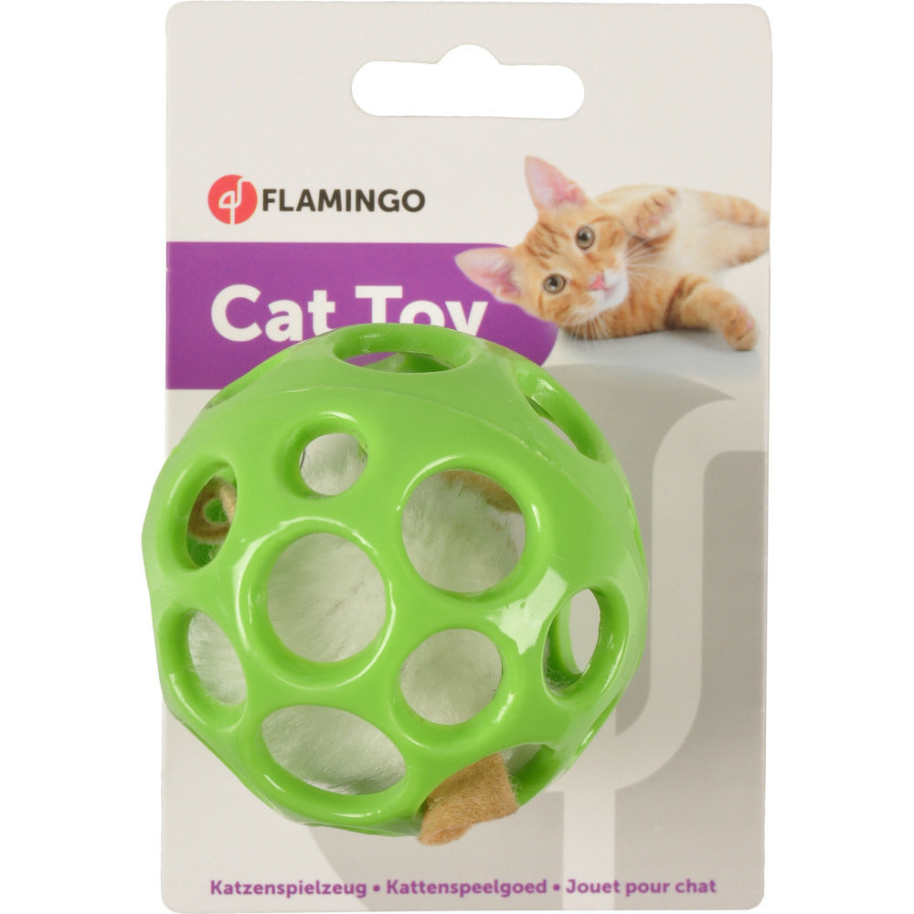 Flamingo Balle Verte Avec Souris A L'intérieur ø 7 Cm