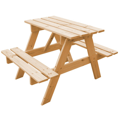  Table Enfant En Bois – Table Et Chaise Enfant - 81x60xh50 Cm - M012-1