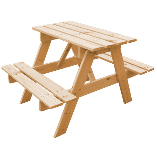  Table Enfant En Bois – Table Et Chaise Enfant - 81x60xh50 Cm - M012-1