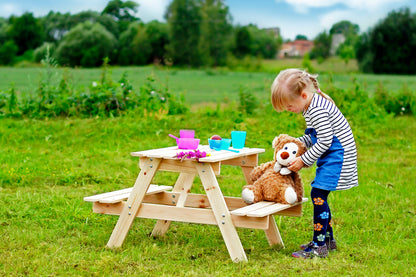 Table Enfant En Bois – Table Et Chaise Enfant - 81x60xh50 Cm - M012-1