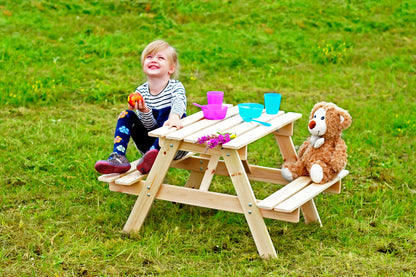  Table Enfant En Bois – Table Et Chaise Enfant - 81x60xh50 Cm - M012-1