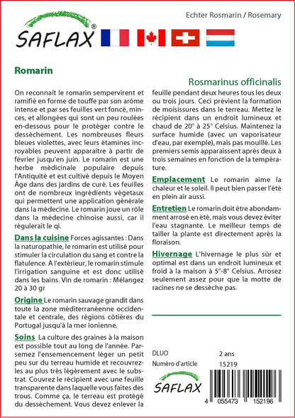  Kit De Culture - Romarin - 100 Graines - Rosmarinus Officinalis