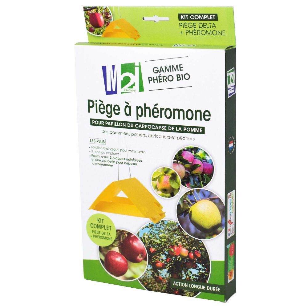  Kit Piège + Phéromone Carpocapse Pommes, Poires, Noix