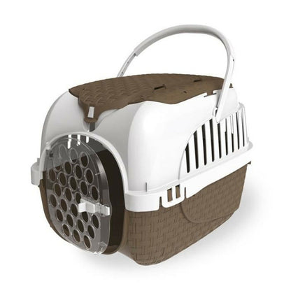 Cage De Transport Tour 2 Maxy Taupe Taille 38 X 58 X 37 Cm Pour Petit Chien