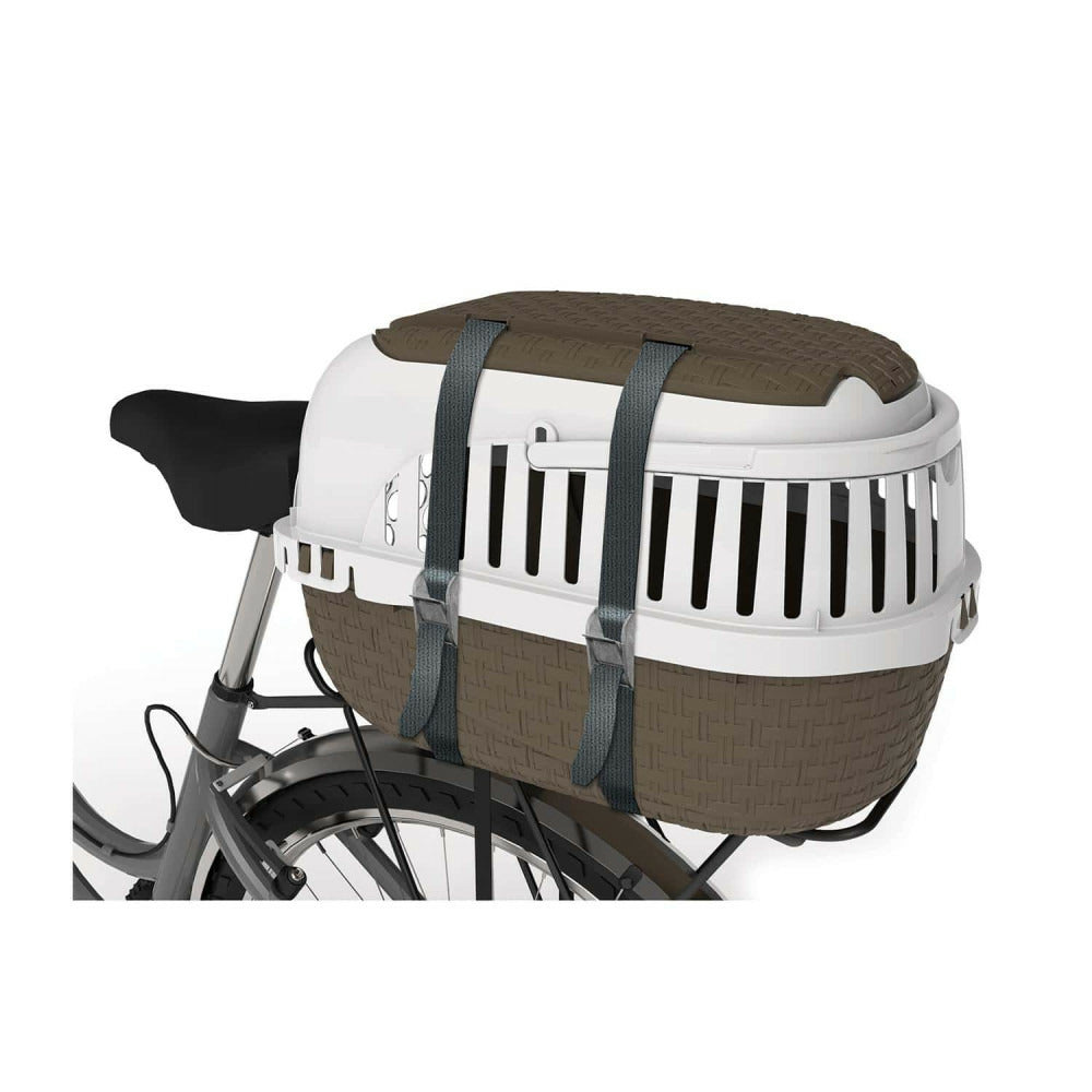  Cage De Transport Tour 2 Maxy Taupe Taille 38 X 58 X 37 Cm Pour Petit Chien