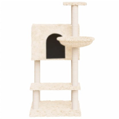 VIDAXL Arbre à Chat Avec Griffoirs En Sisal Crème 108,5 Cm