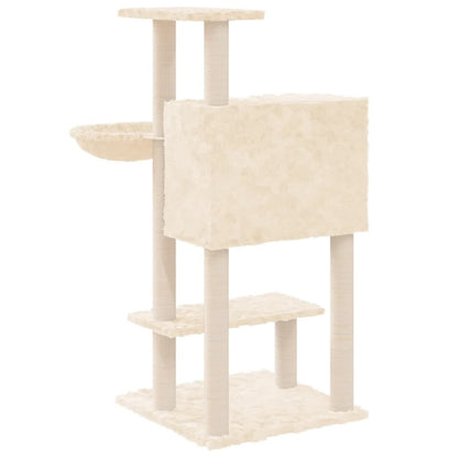 VIDAXL Arbre à Chat Avec Griffoirs En Sisal Crème 108,5 Cm