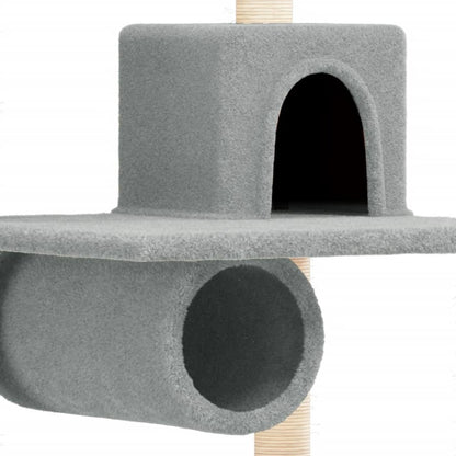 VIDAXL Arbre à Chat Avec Griffoirs En Sisal Gris Clair 168 Cm