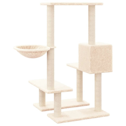 VIDAXL Arbre à Chat Avec Griffoirs En Sisal Crème 94,5 Cm