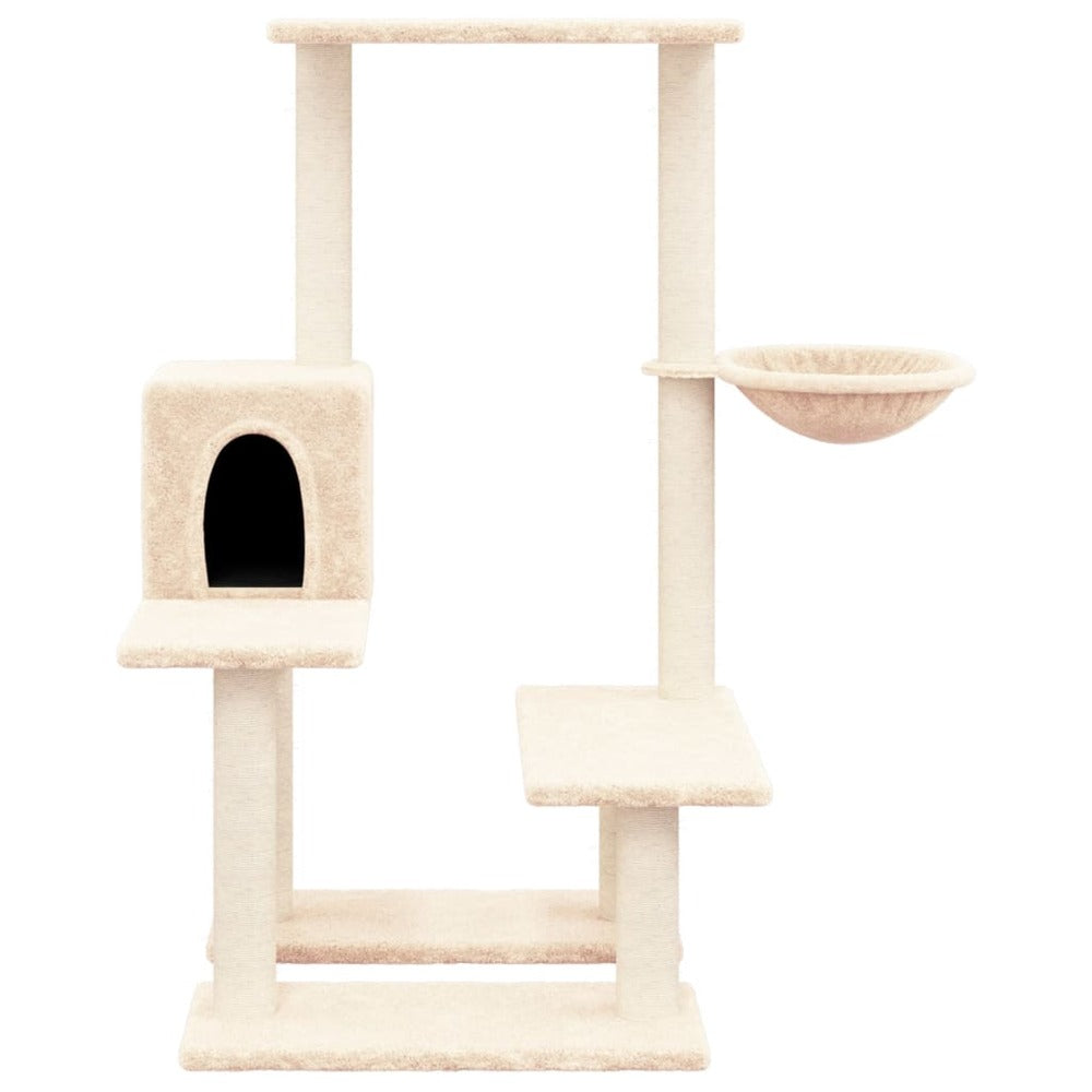 VIDAXL Arbre à Chat Avec Griffoirs En Sisal Crème 94,5 Cm