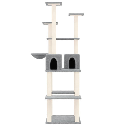 VIDAXL Arbre à Chat Avec Griffoirs En Sisal Gris Clair 167 Cm