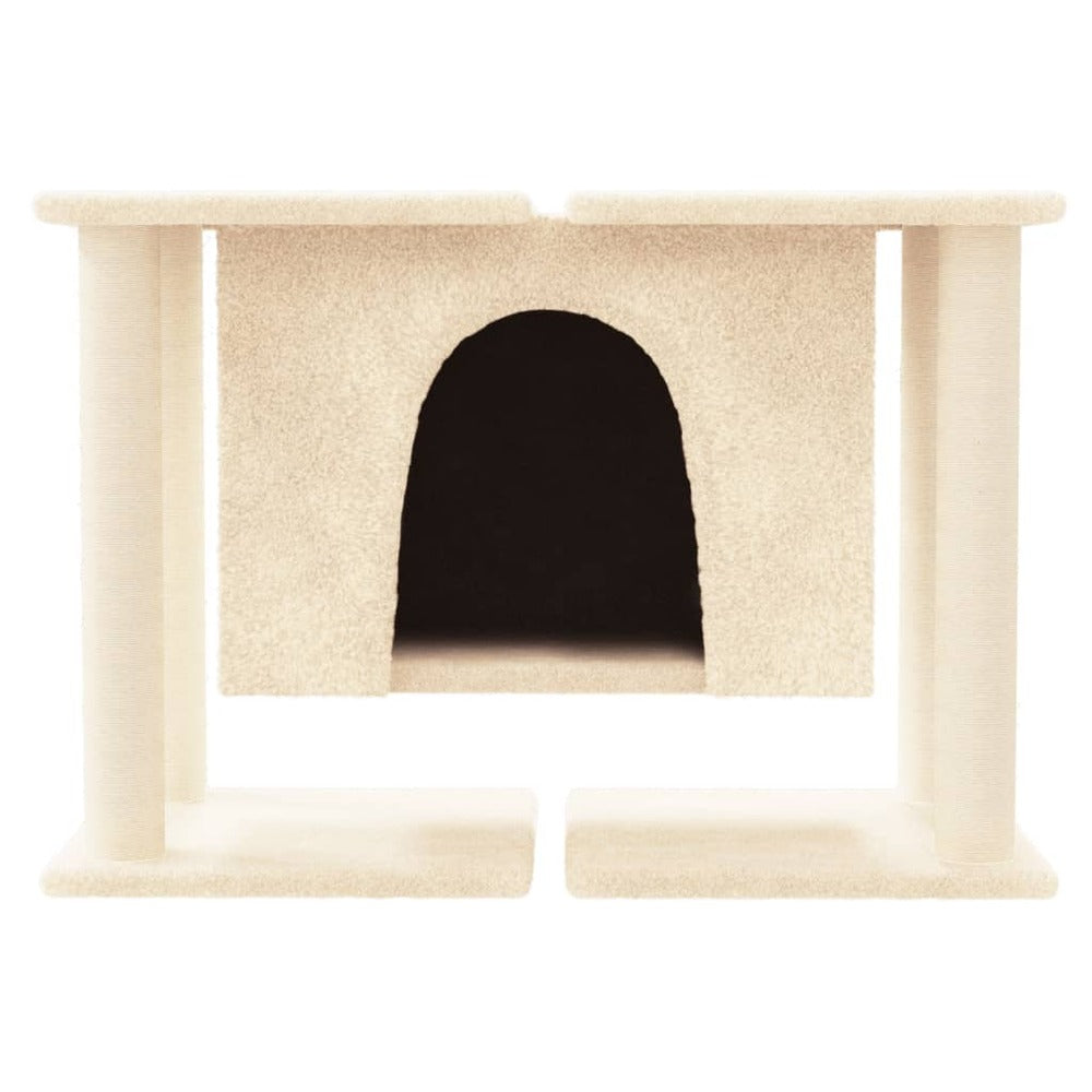 VIDAXL Arbre à Chat Avec Griffoirs En Sisal Crème 50 Cm