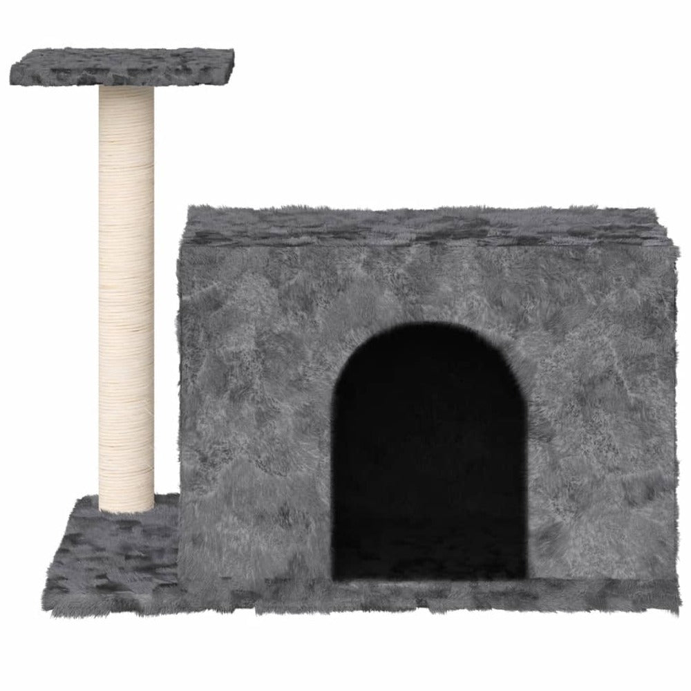VIDAXL Arbre à Chat Avec Griffoir En Sisal Gris Foncé 51 Cm