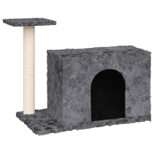 VIDAXL Arbre à Chat Avec Griffoir En Sisal Gris Foncé 51 Cm