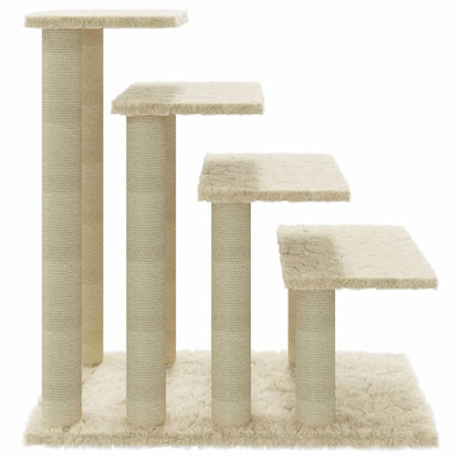 VIDAXL Arbre à Chat Avec Griffoirs En Sisal Crème 63 Cm