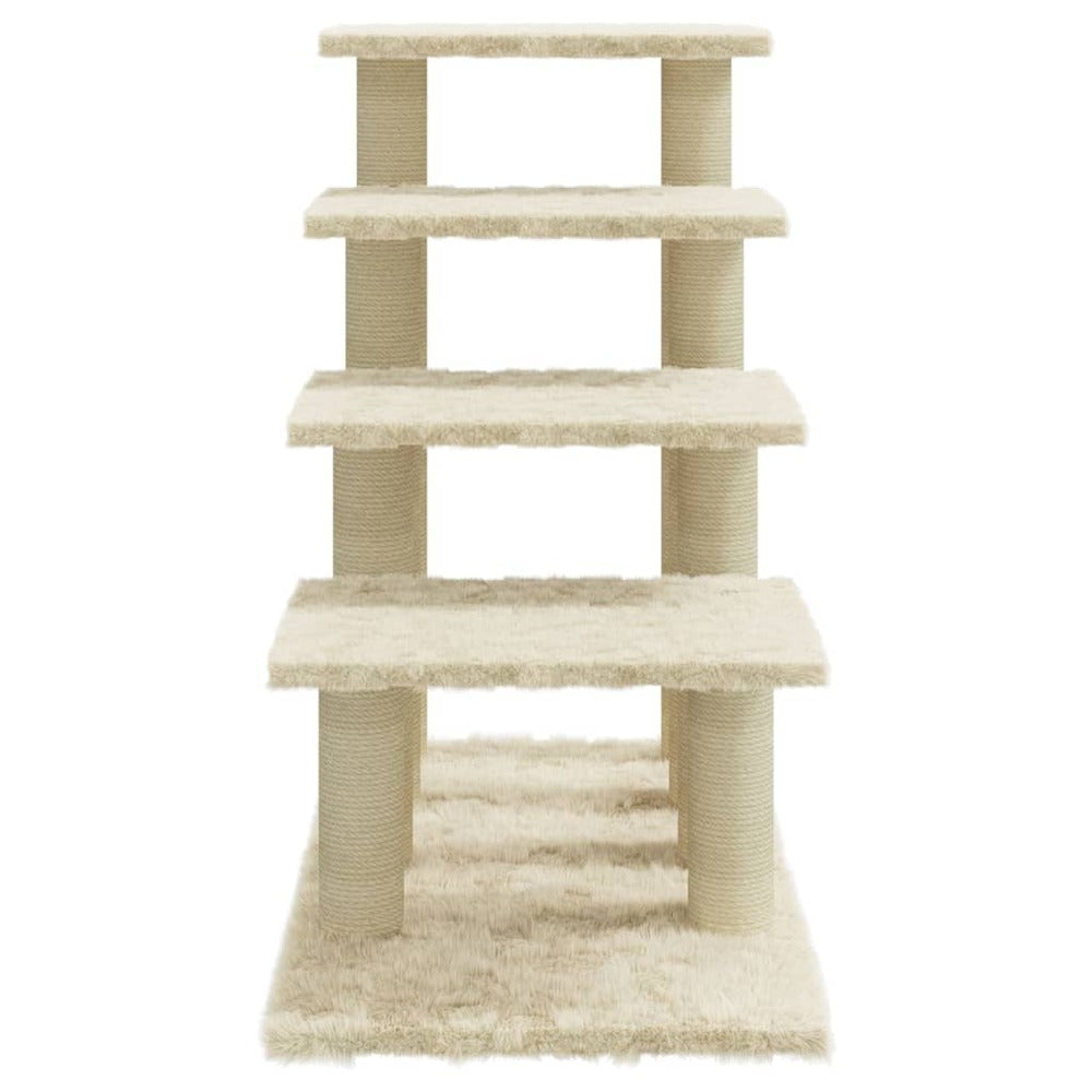 VIDAXL Arbre à Chat Avec Griffoirs En Sisal Crème 63 Cm
