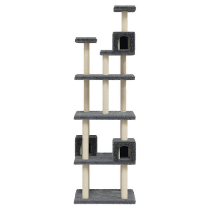 VIDAXL Arbre à Chat Avec Griffoirs En Sisal Gris Foncé 188 Cm