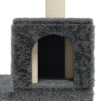 VIDAXL Arbre à Chat Avec Griffoirs En Sisal Gris Foncé 188 Cm