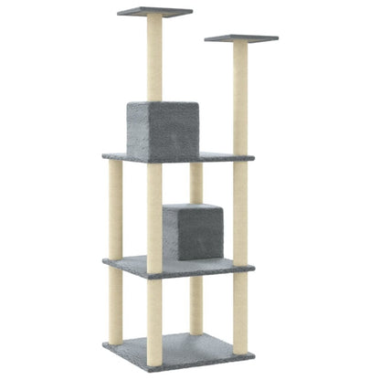 VIDAXL Arbre à Chat Avec Griffoirs En Sisal Gris Clair 141 Cm