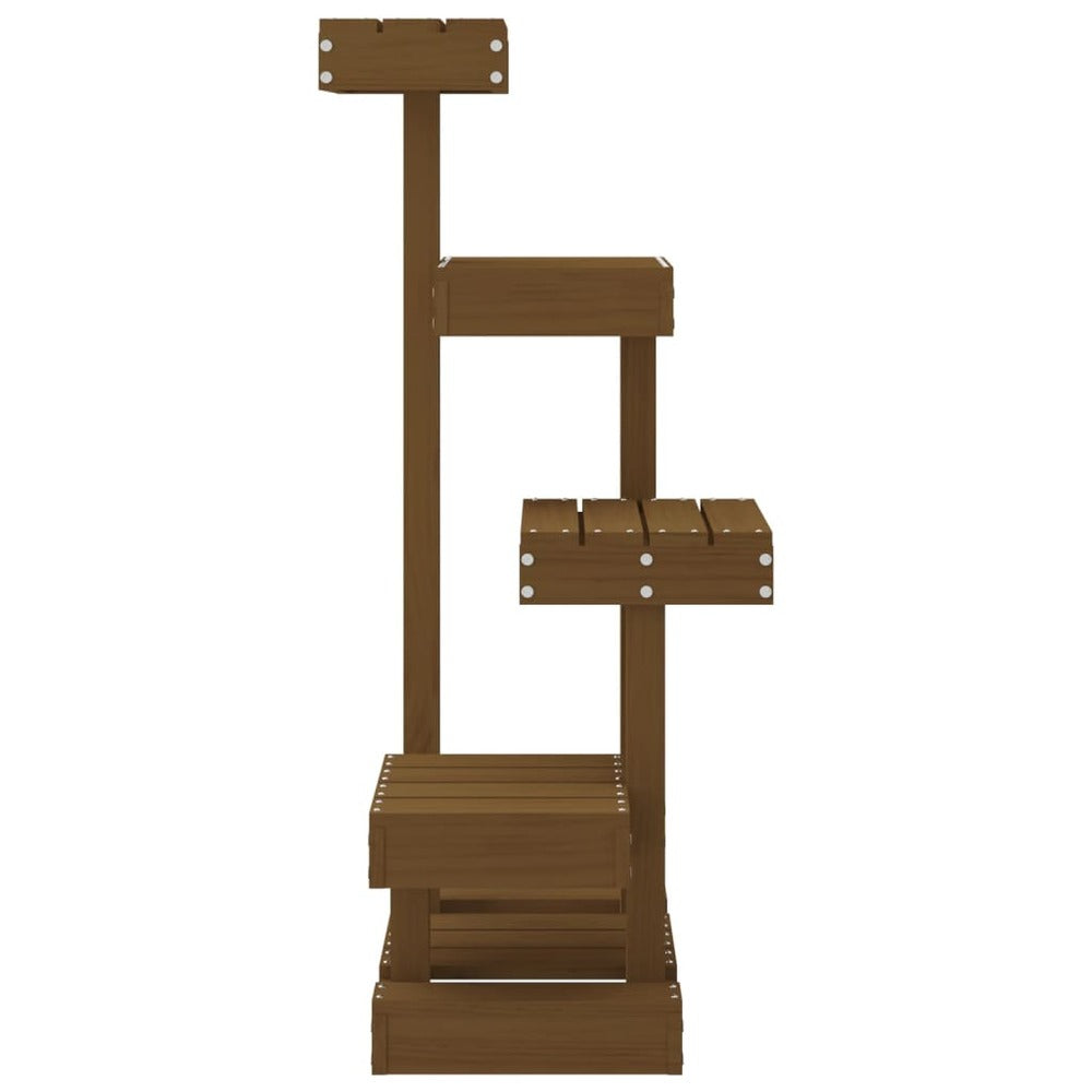 VIDAXL Arbre à Chat Marron Miel 45,5x49x103 Cm Bois De Pin Massif