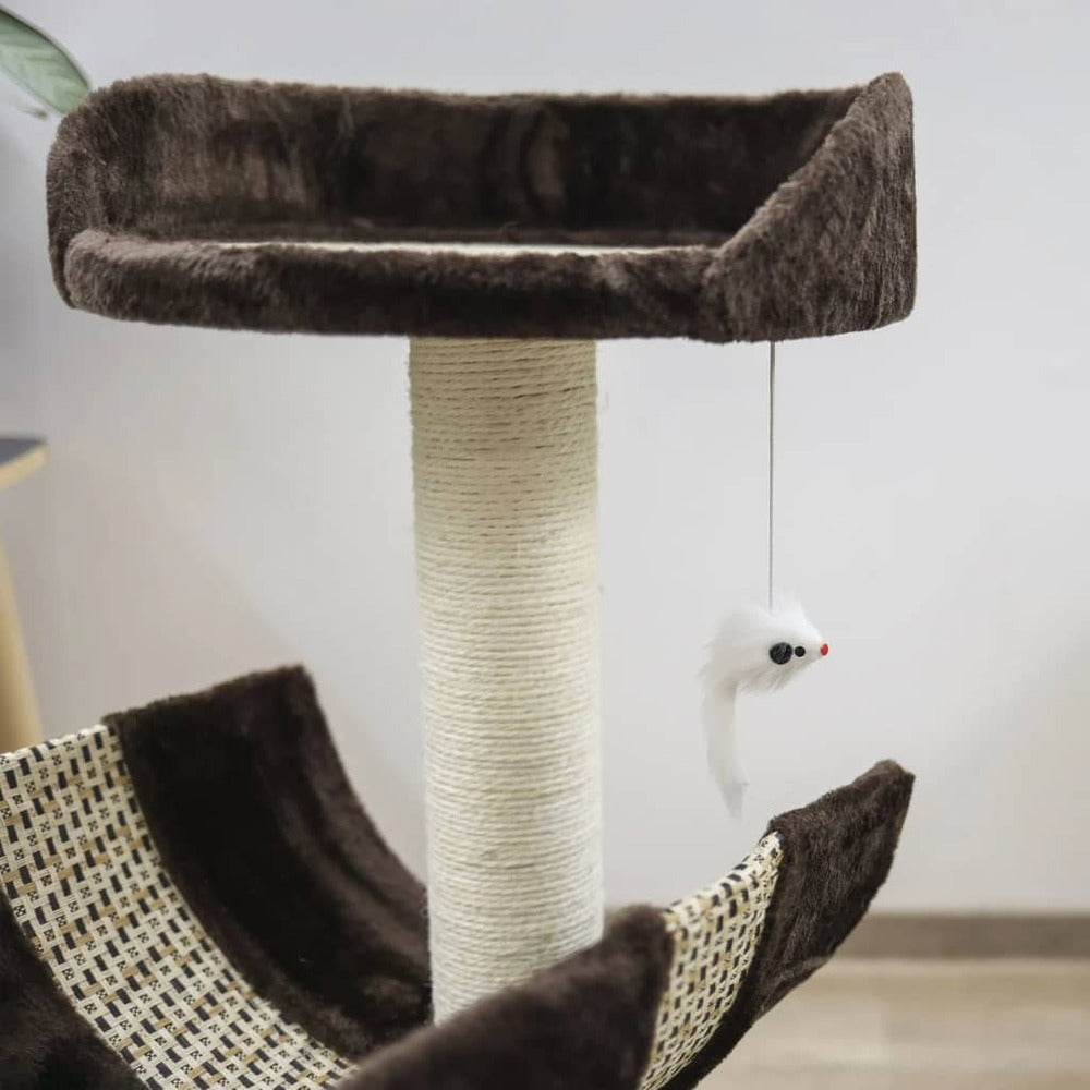 KERBL Arbre à Chat Safari 83 Cm Marron Foncé