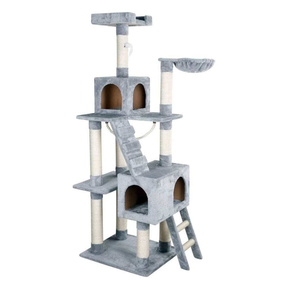 KERBL Arbre à Chat Square 178 Cm Gris Clair