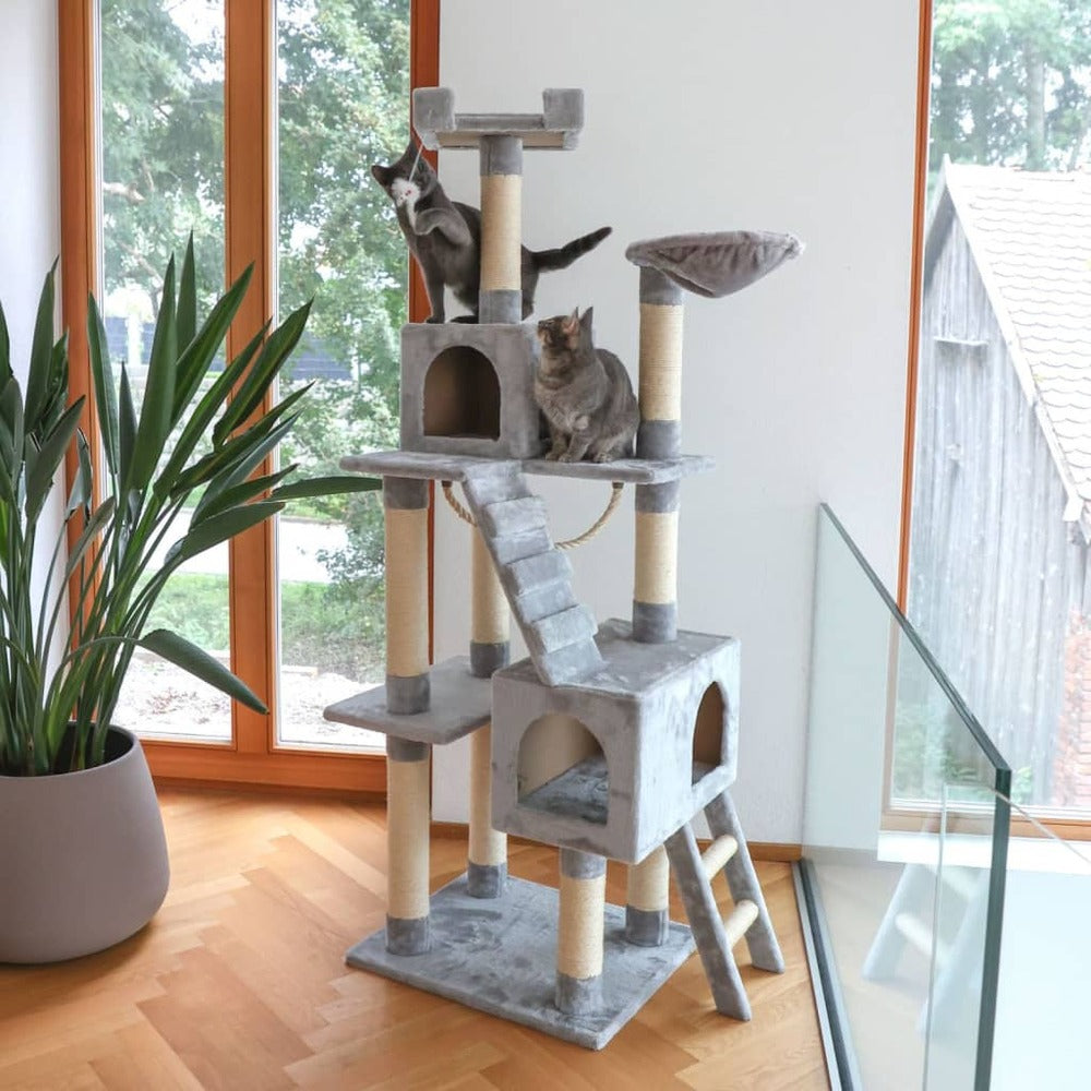KERBL Arbre à Chat Square 178 Cm Gris Clair