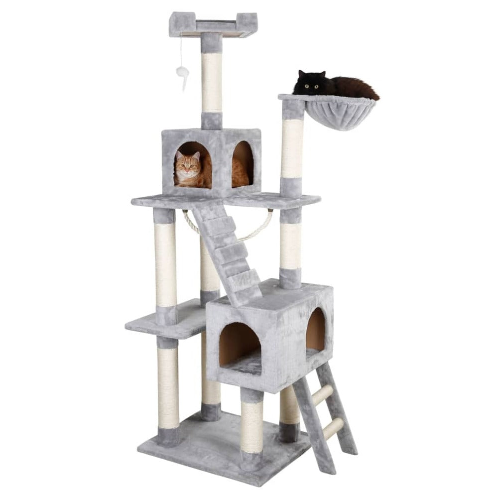 KERBL Arbre à Chat Square 178 Cm Gris Clair