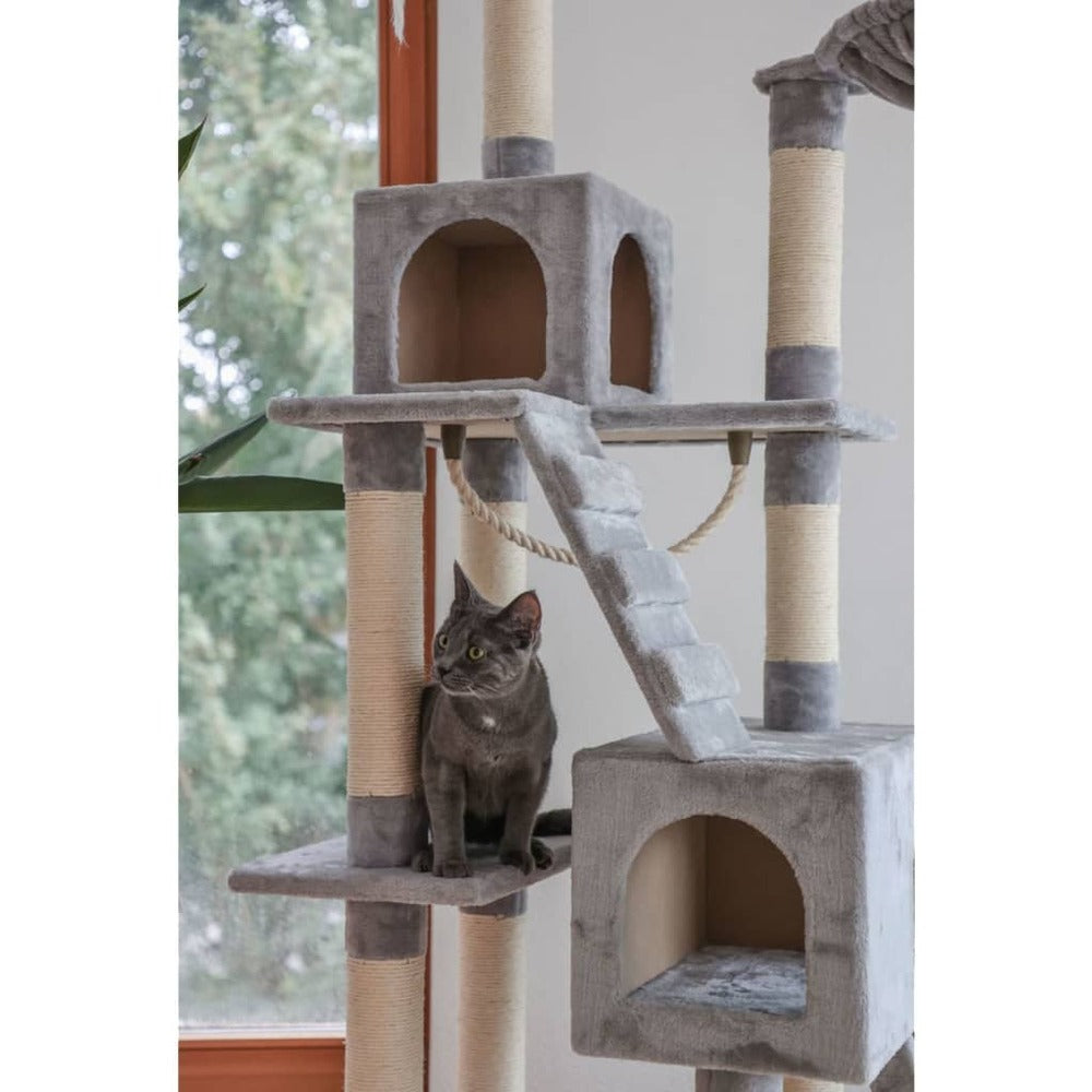 KERBL Arbre à Chat Square 178 Cm Gris Clair