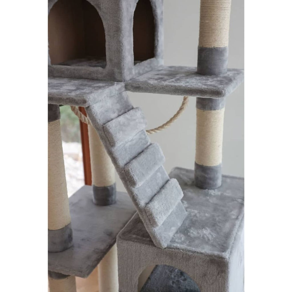 KERBL Arbre à Chat Square 178 Cm Gris Clair
