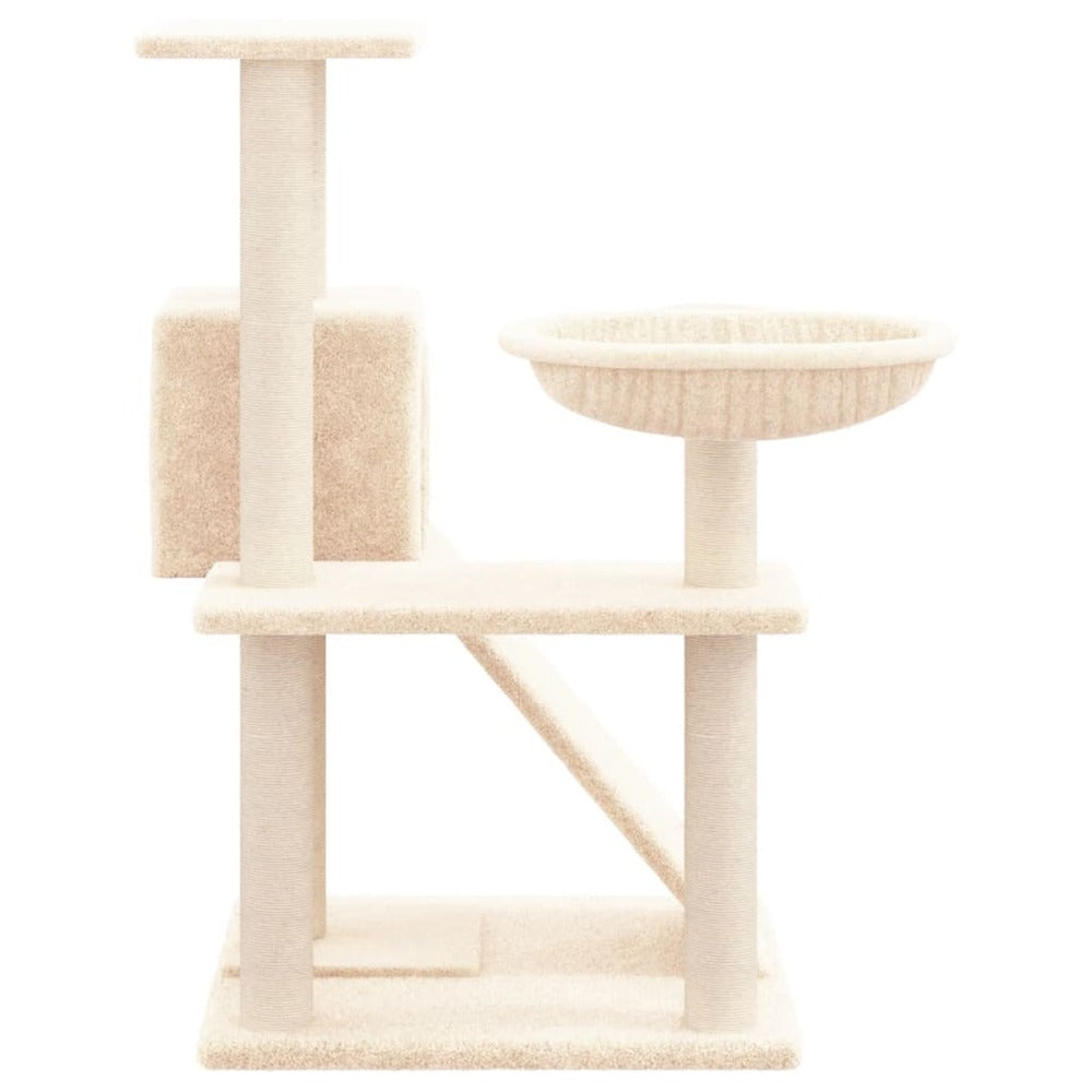 VIDAXL Arbre à Chat Avec Griffoirs En Sisal Crème 82 Cm