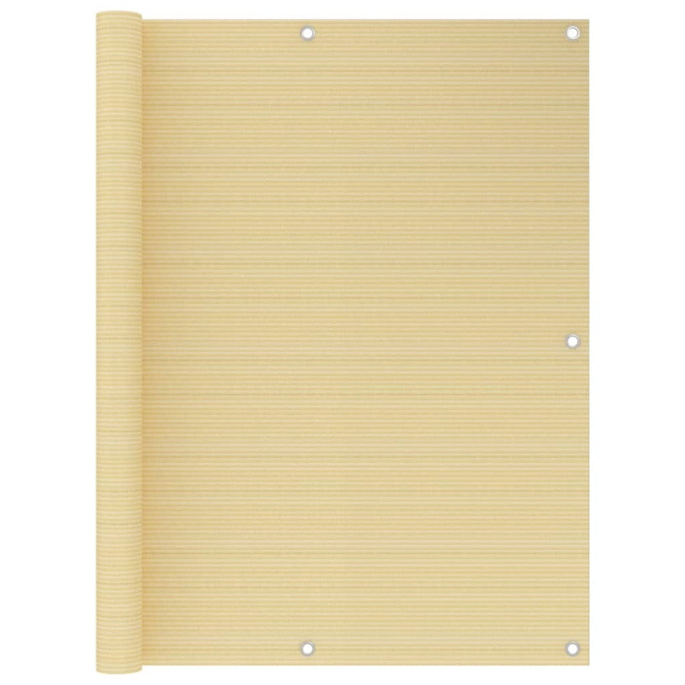 VIDAXL Écran De Balcon Beige 120x600 Cm Pehd