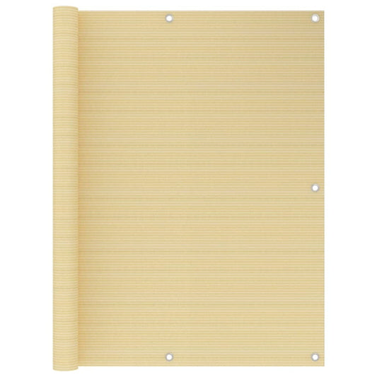 VIDAXL Écran De Balcon Beige 120x600 Cm Pehd