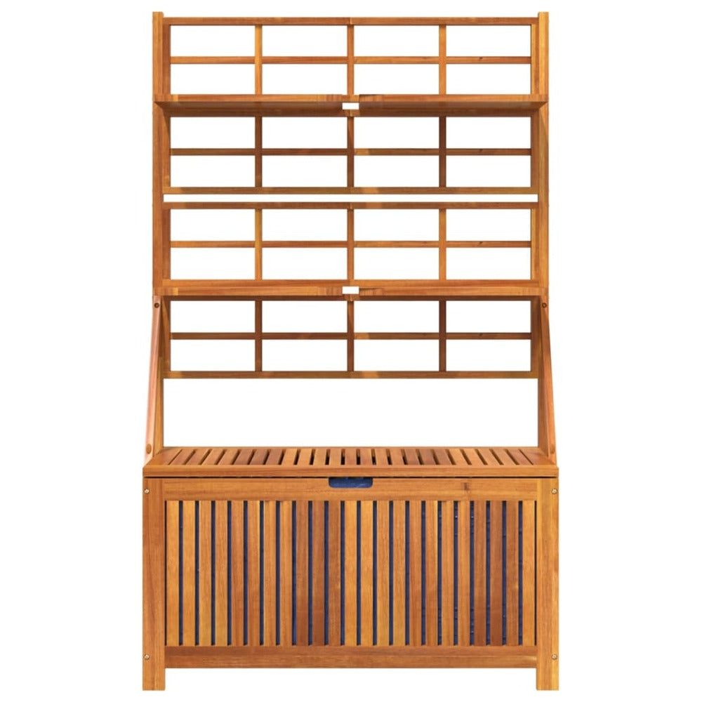 VIDAXL Boîte De Rangement Avec Treillis 99x50x160 Cm Acacia Massif