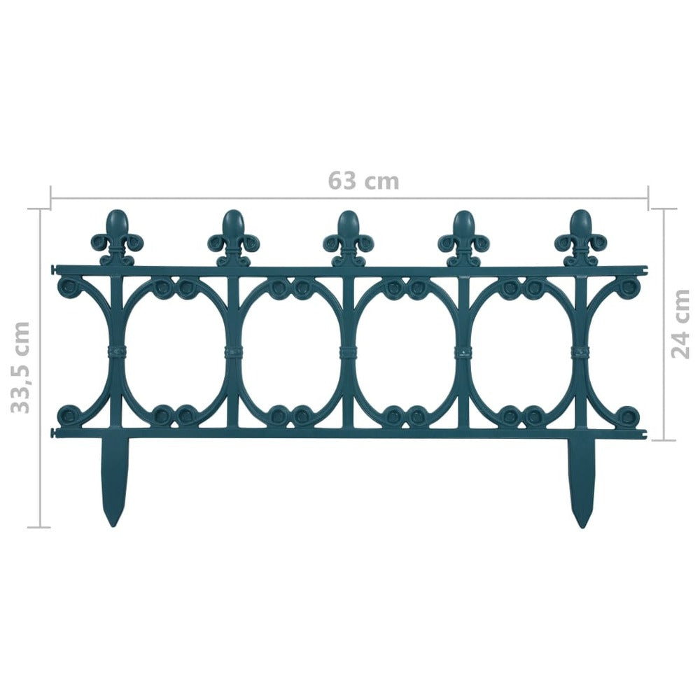 VIDAXL Bordures De Jardin 16 Pcs Vert 10 M Pp