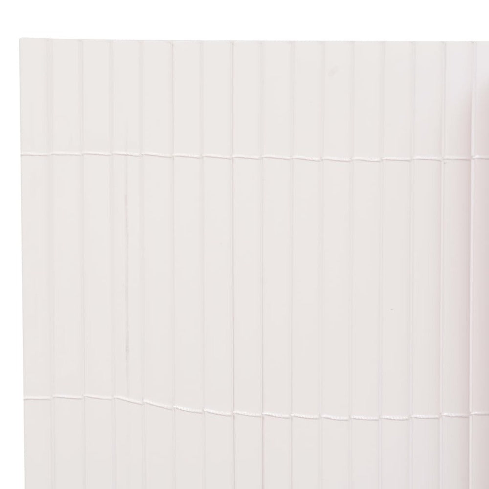 VIDAXL Clôture De Jardin Double Face 90x400 Cm Blanc