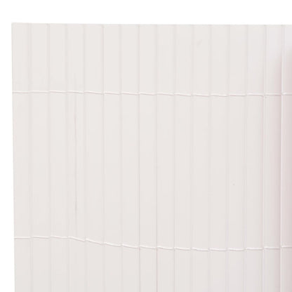 VIDAXL Clôture De Jardin Double Face 90x400 Cm Blanc