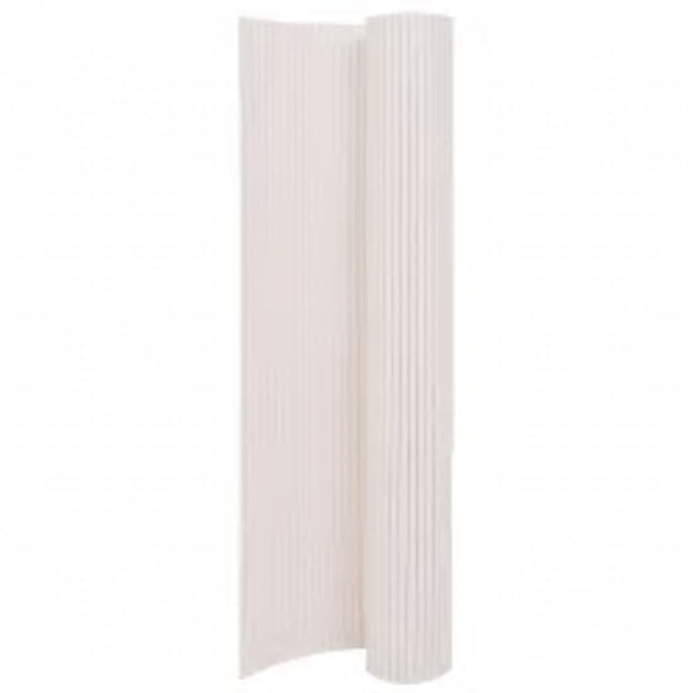 VIDAXL Clôture De Jardin Double Face 90x400 Cm Blanc