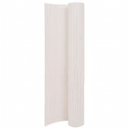 VIDAXL Clôture De Jardin Double Face 90x400 Cm Blanc