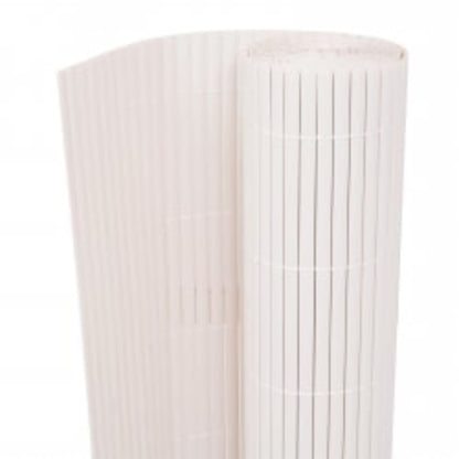 VIDAXL Clôture De Jardin Double Face 90x400 Cm Blanc
