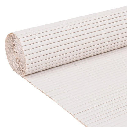 VIDAXL Clôture De Jardin Double Face 90x400 Cm Blanc