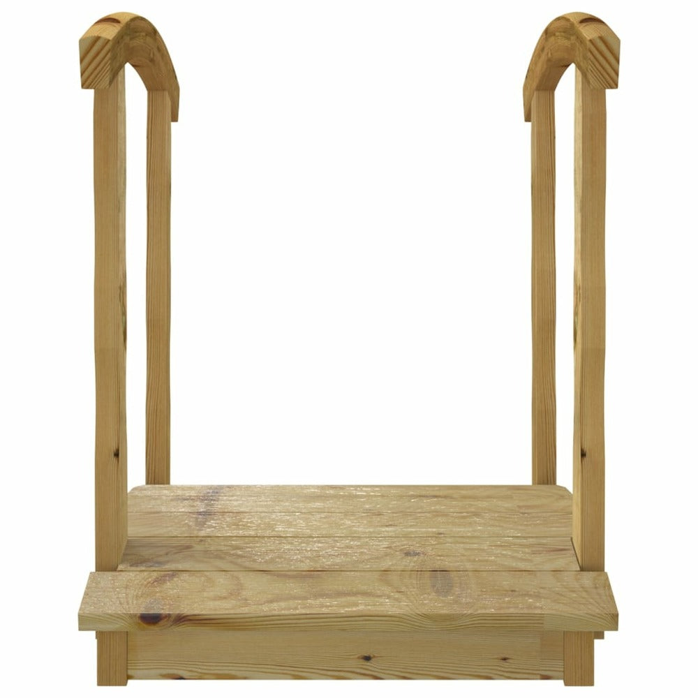 VIDAXL Pont De Jardin Avec Balustrades Bois Massif De Pin Imprégné