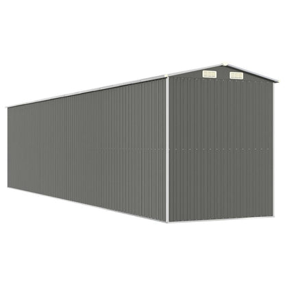 VIDAXL Abri De Jardin Gris Clair 192x855x223 Cm Acier Galvanisé