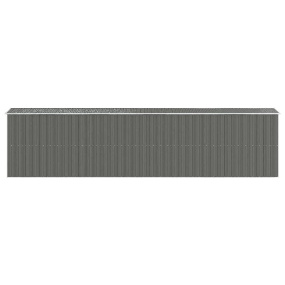 VIDAXL Abri De Jardin Gris Clair 192x855x223 Cm Acier Galvanisé