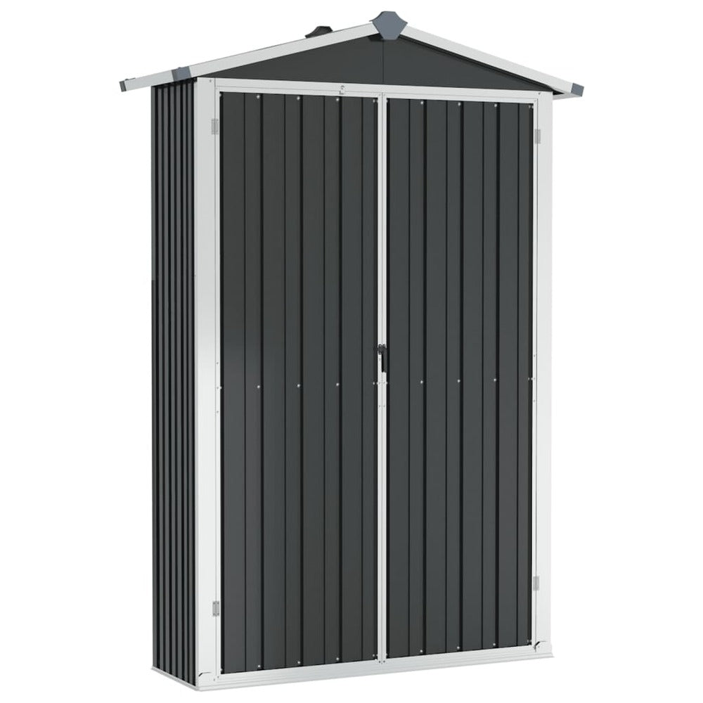 VIDAXL Abri De Jardin Anthracite 107,5x46x183 Cm Acier Galvanisé