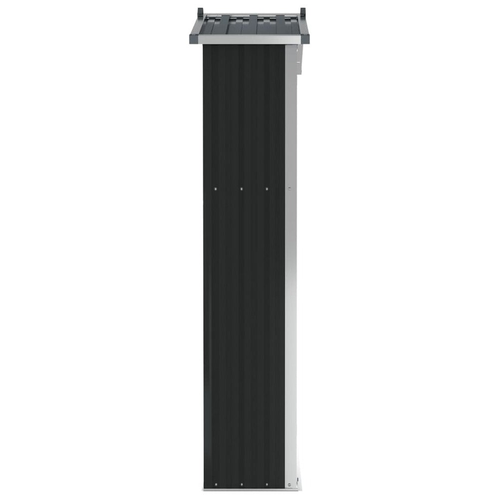 VIDAXL Abri De Jardin Anthracite 107,5x46x183 Cm Acier Galvanisé