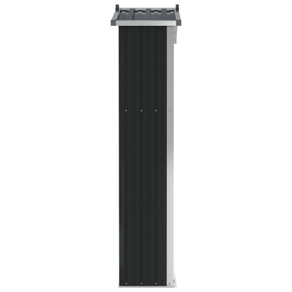 VIDAXL Abri De Jardin Anthracite 107,5x46x183 Cm Acier Galvanisé