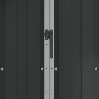VIDAXL Abri De Jardin Anthracite 107,5x46x183 Cm Acier Galvanisé